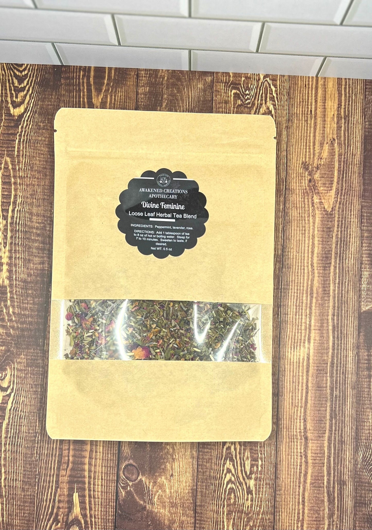 Divine Feminine Tea Blend Organic Relaxing Ritual Hot Tea